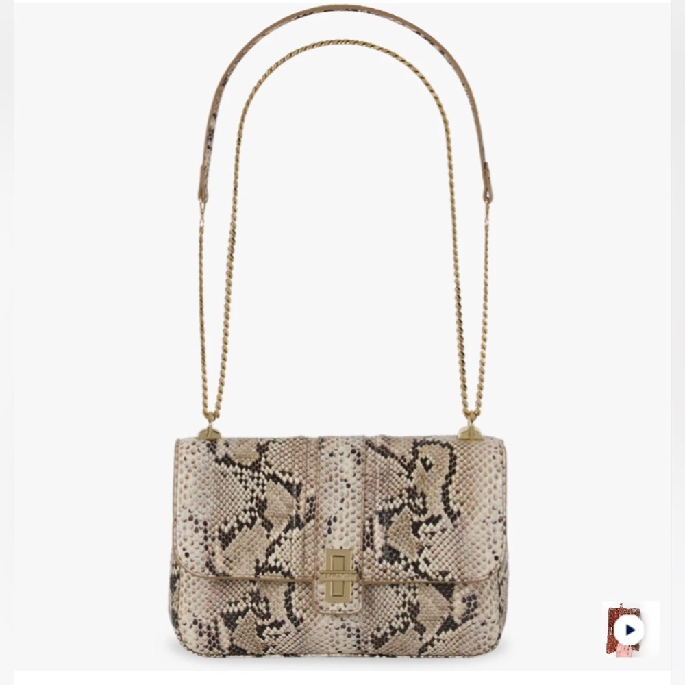 Brahmin Rosalie Beige Sandcastle Genuine Leather Crossbody - Picture 4 of 8
